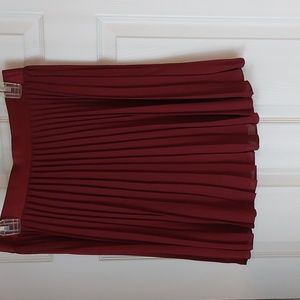 SALE! Express Burgundy Pleated Skirt